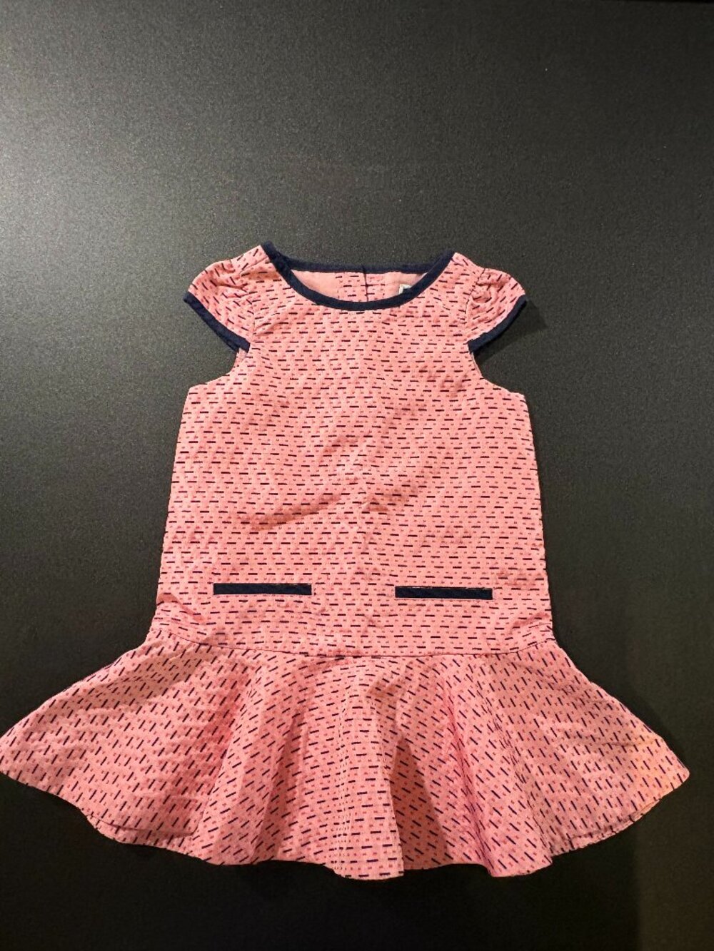 Janie & Jack Pink Pink & Blue Dress Size 2T